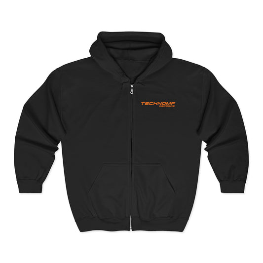 TechnoMF Records Full Zip Hooded Sweatshirt