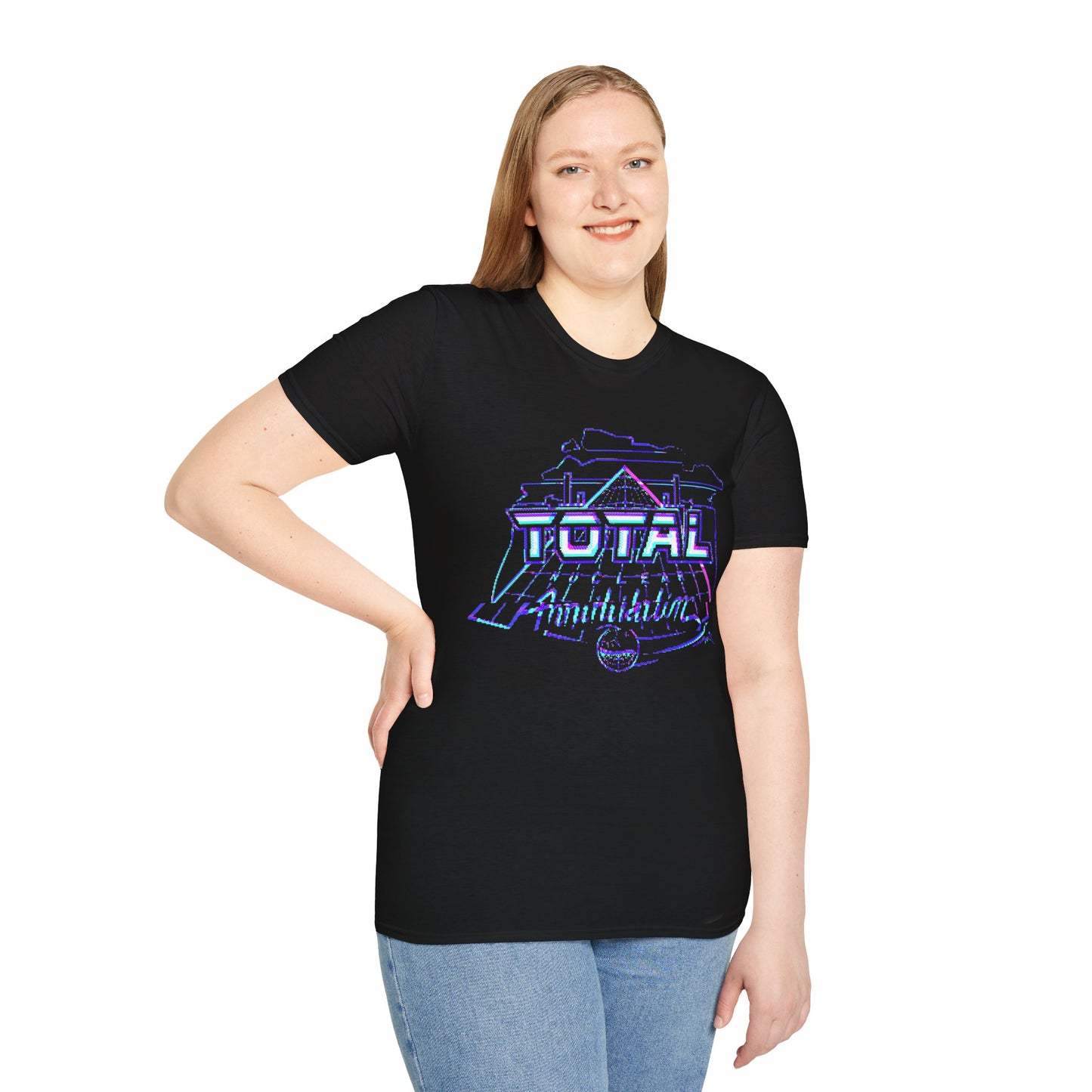 Premium 8-Bit Glitched Total Nuclear Annihilation Pinball T-Shirt