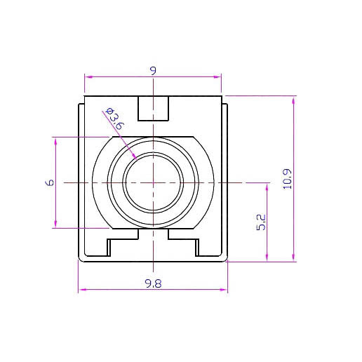 WQP-WQP518MA-BM Qingpu 3.5mm ユーロラック TS モノジャック