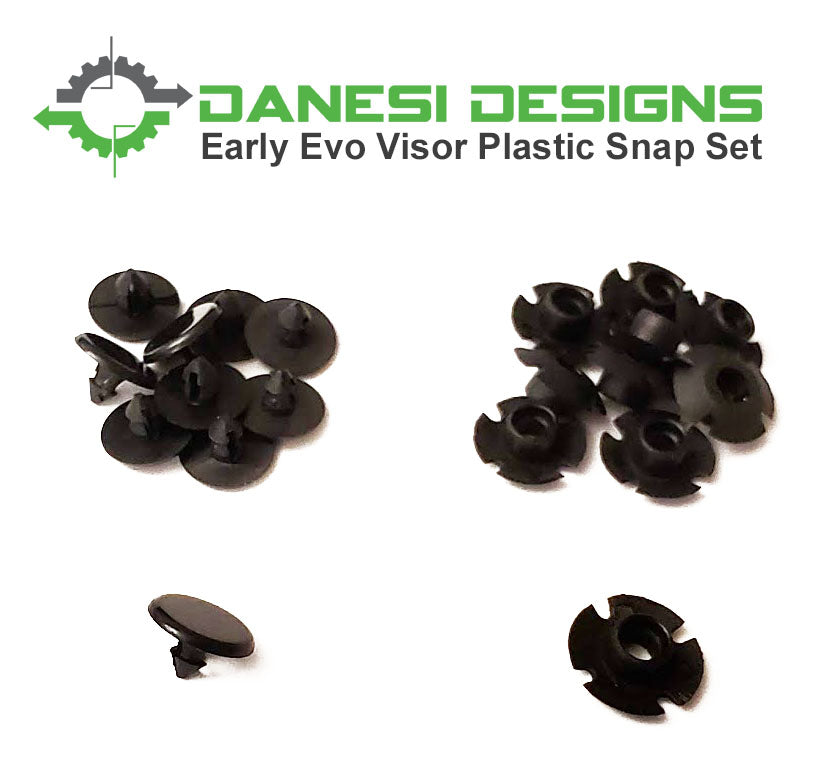 Early Evo Visor Plastic Snap Set for Mitsubishi Evolution CD9A and CE9A