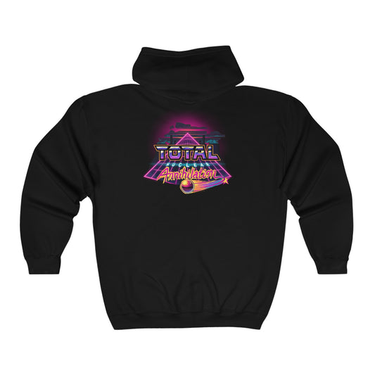 Total Nuclear Annihilation Pinball Full Zip Hooded Sweatshirt