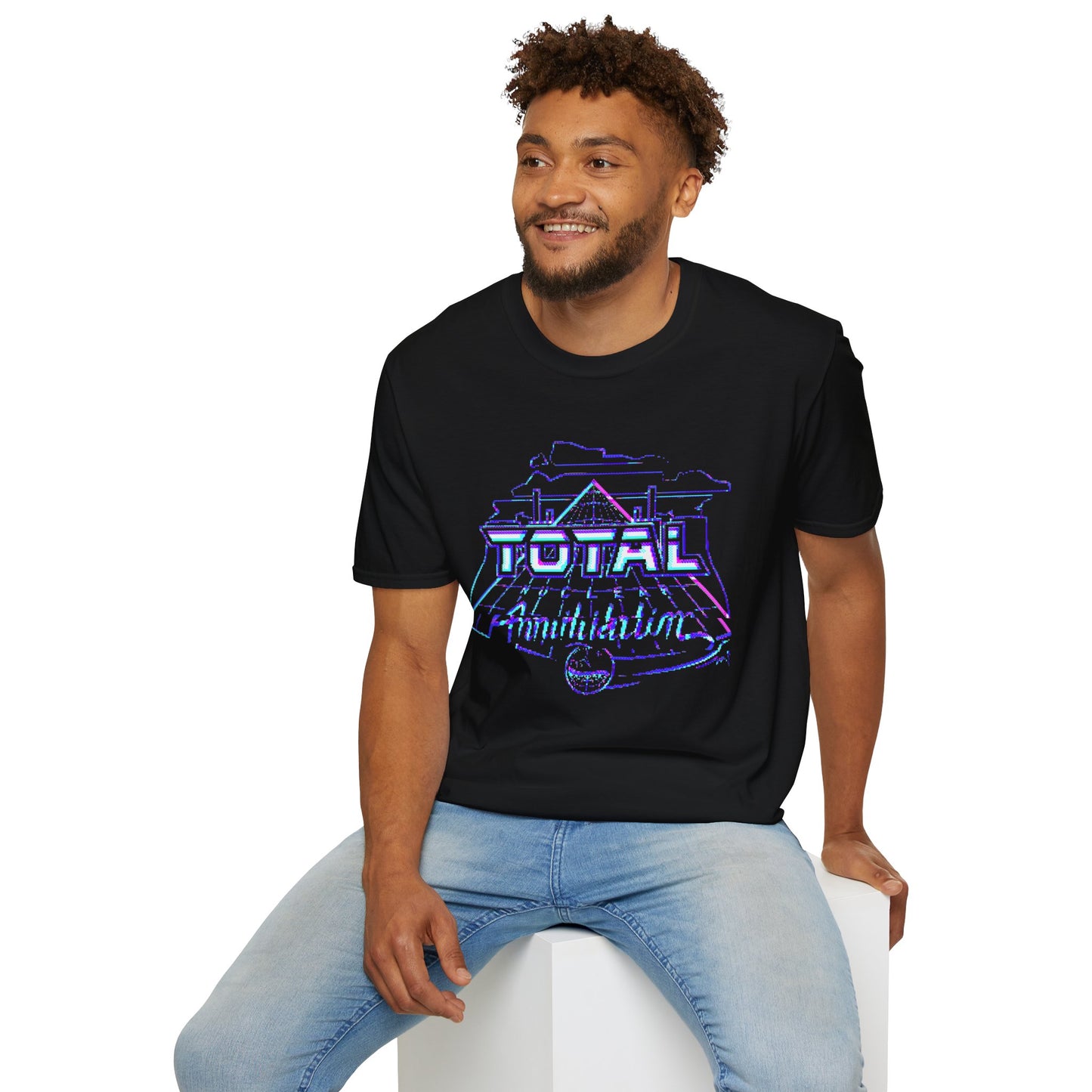 Premium 8-Bit Glitched Total Nuclear Annihilation Pinball T-Shirt