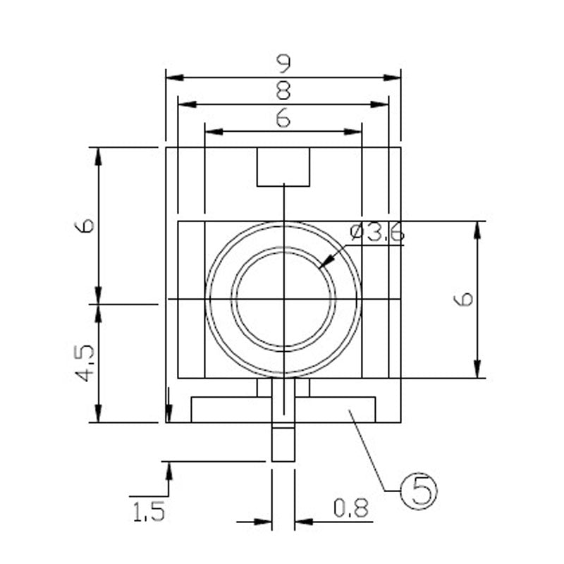 WQP-WQP518MA Qingpu 3.5mm Eurorack TS Mono Jack PC Pin With Knurled Nut