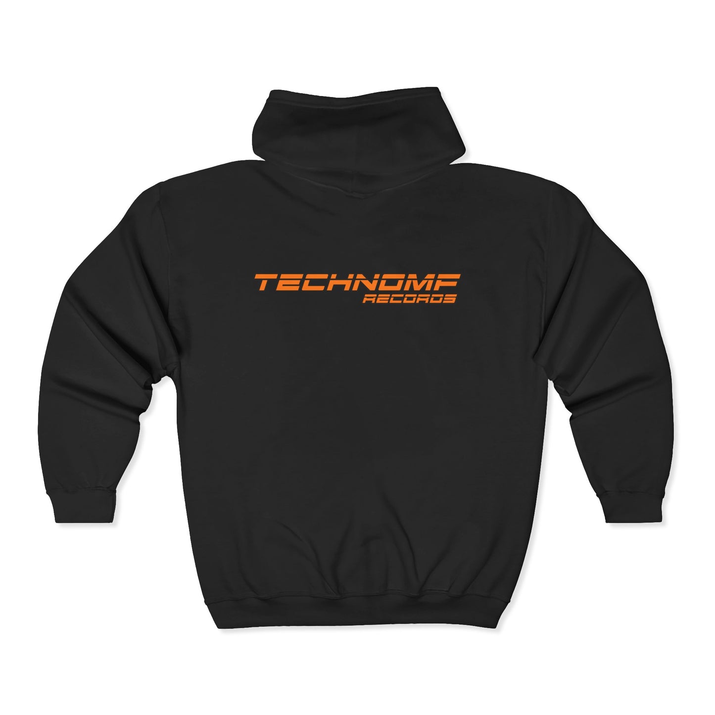TechnoMF Records フルジップ フード付きスウェットシャツ