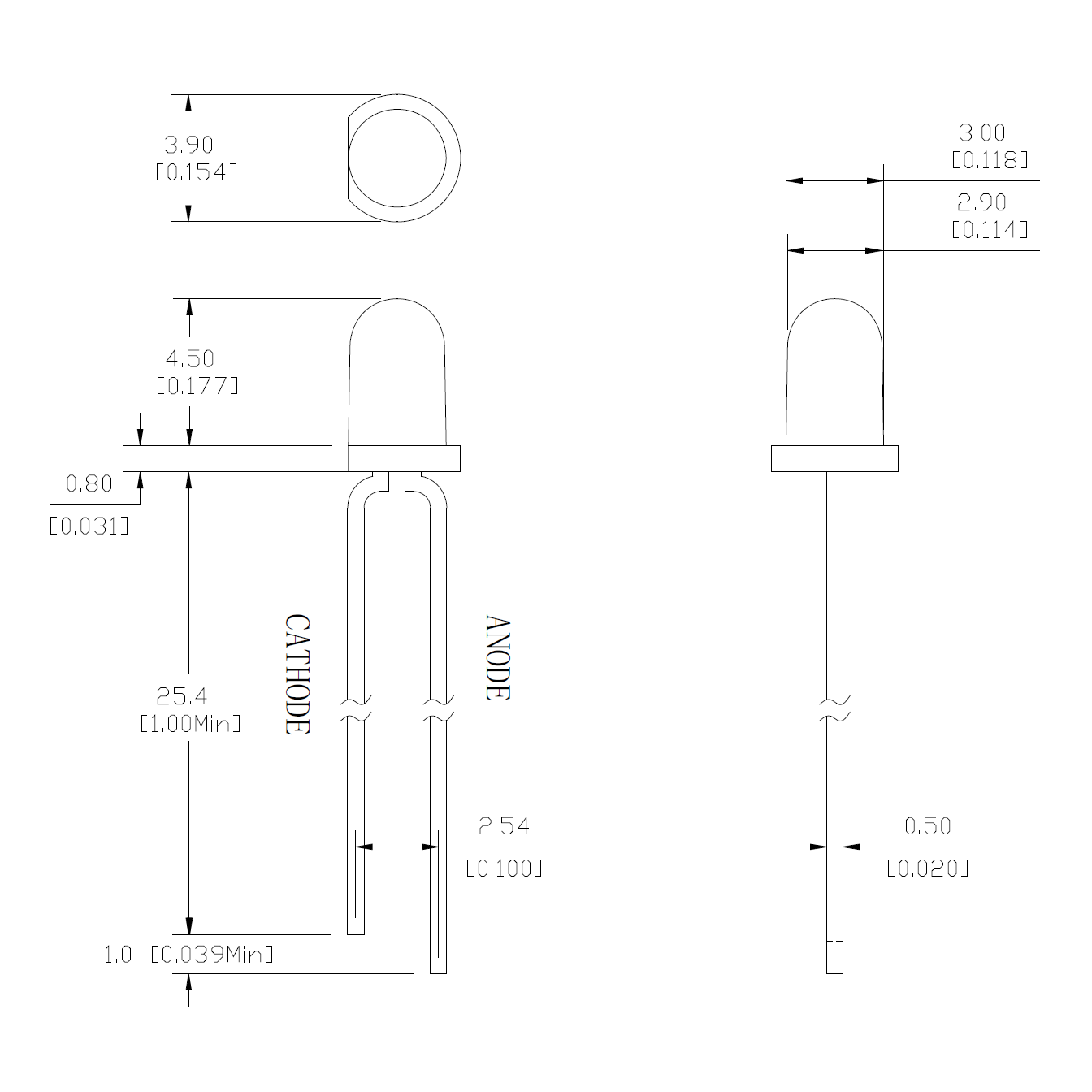 DDE-0018-00 Hakai Labs 3mm 赤色 LED (CVD LED)