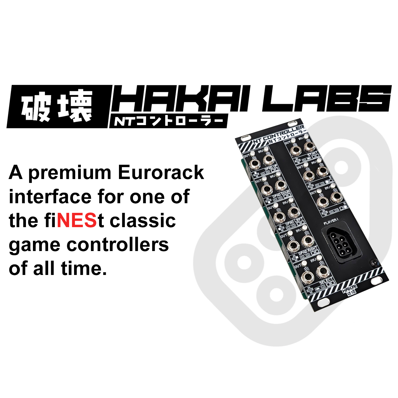 Hakai Labs NT コントローラー クラシック ゲームパッド ユーロラック インターフェース