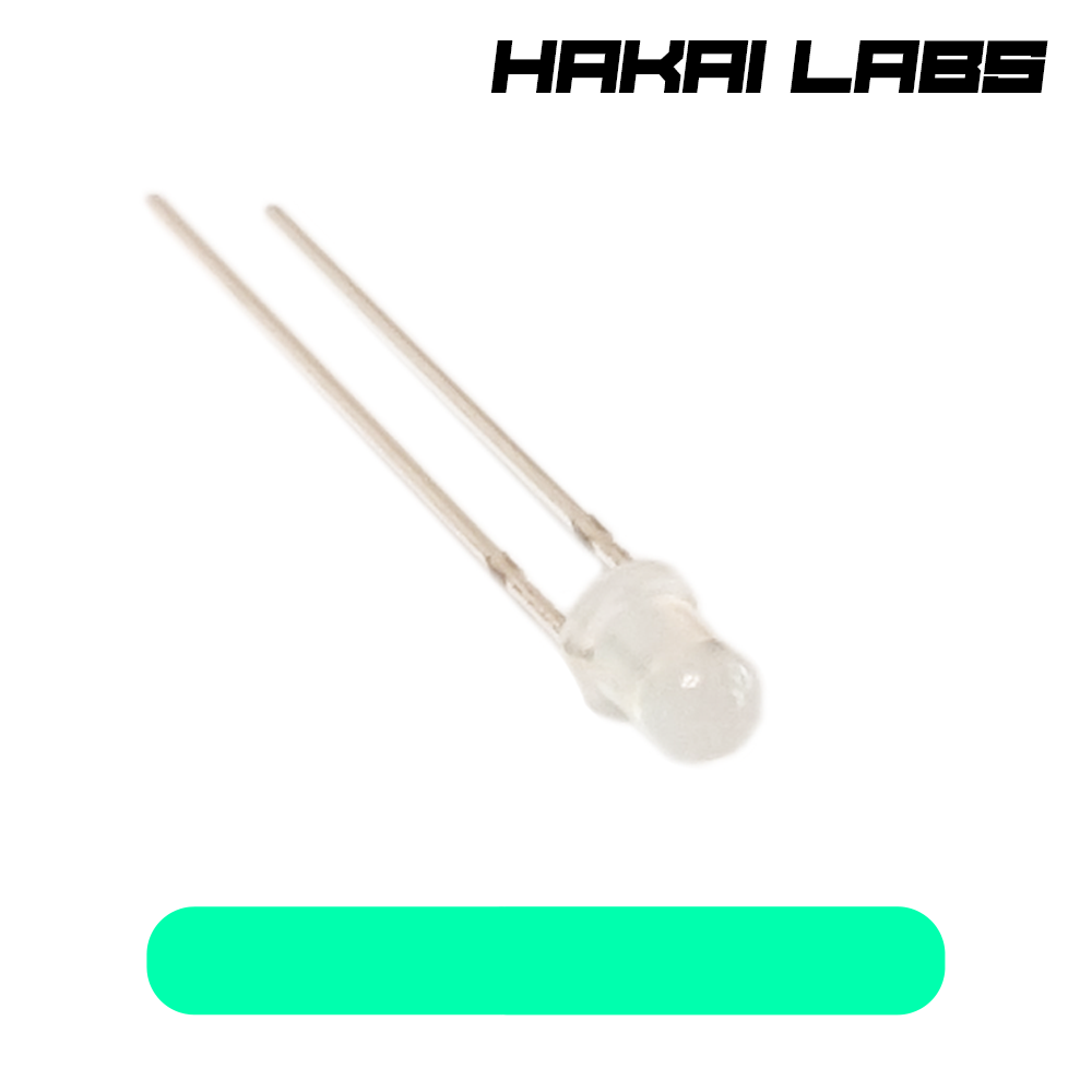 DDE-0019-00 Hakai Labs 3mm ティール LED (CVD LED)